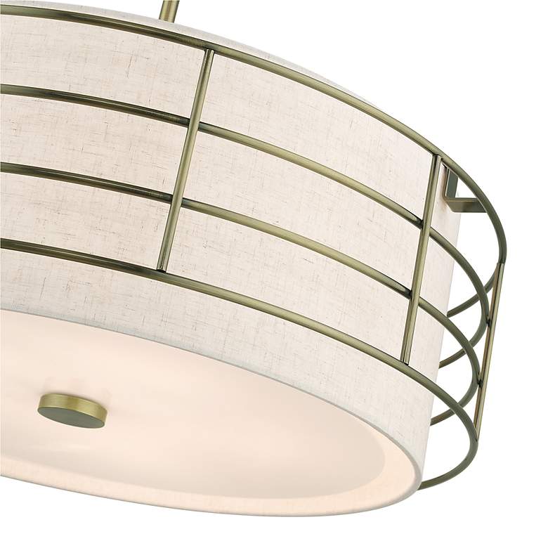 Image 6 5 Light Antique Brass Pendant Chandelier more views