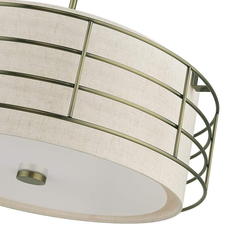 Image 7 5 Light Antique Brass Pendant Chandelier more views