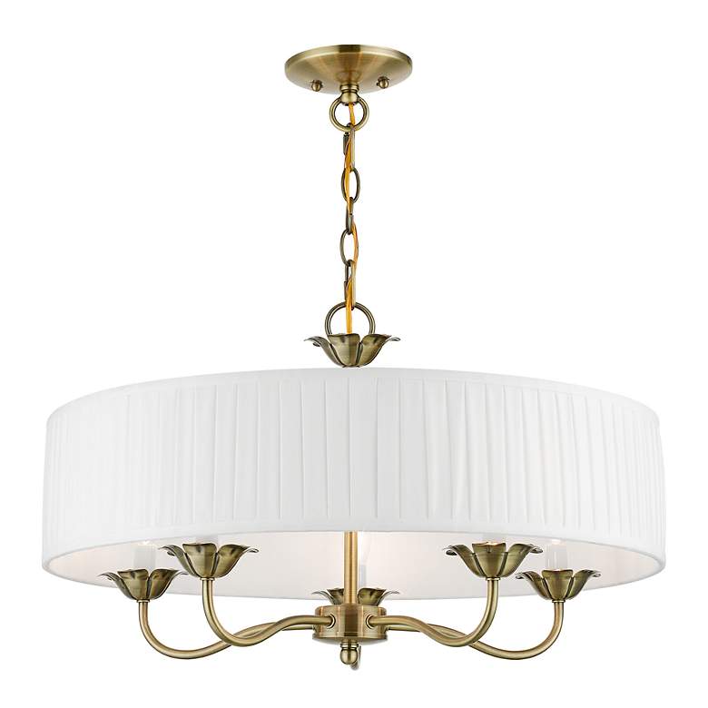 Image 2 5 Light Antique Brass Pendant more views