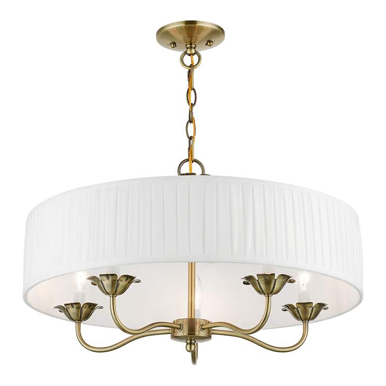 Image 3 5 Light Antique Brass Pendant more views