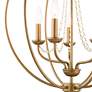 5_5 Light Antique Gold Leaf Chandelier more views