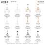 5 Light Antique Gold Leaf Chandelier in scene