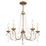 4_5 Light Antique Gold Leaf Chandelier more views
