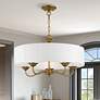 1_5 Light Antique Gold Leaf Pendant