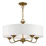 3_5 Light Antique Gold Leaf Pendant more views