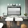 5 Light Black Bath Vanity