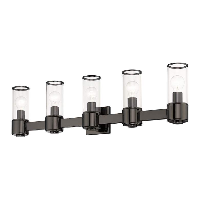 Image 6 5 Light Black Chrome Large Vanity Sconce more views