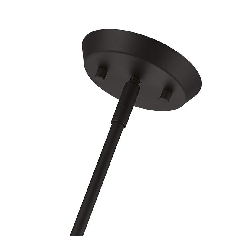 Image 6 5 Light Black Pendant Chandelier with Brushed Nickel Accents more views