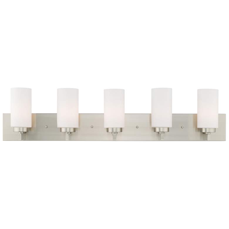 Image 1 5 Light Brushed Nickel Bath Vanity
