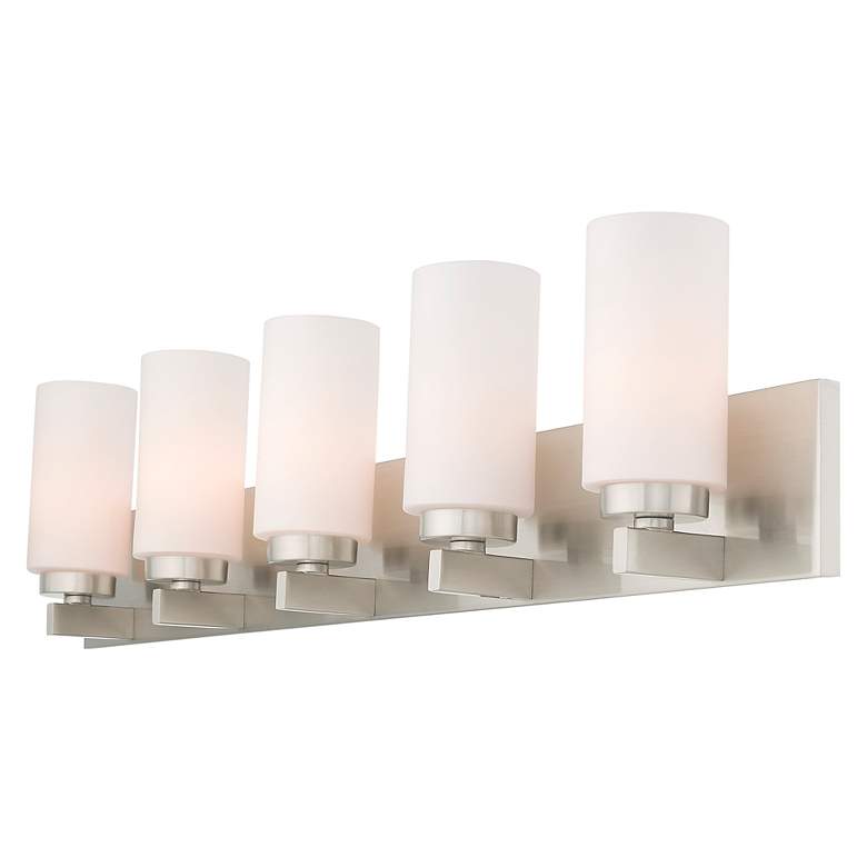 Image 6 5 Light Brushed Nickel Bath Vanity more views