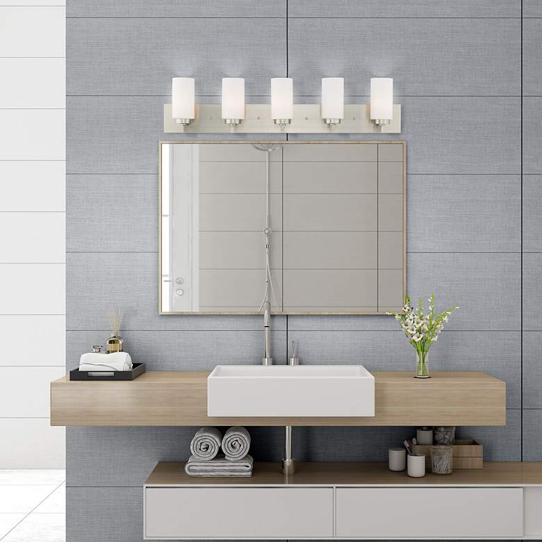 Image 7 5 Light Brushed Nickel Bath Vanity more views