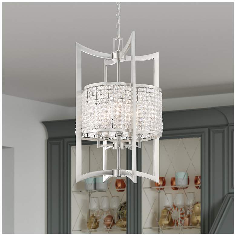 Image 6 5 Light Brushed Nickel Lantern more views