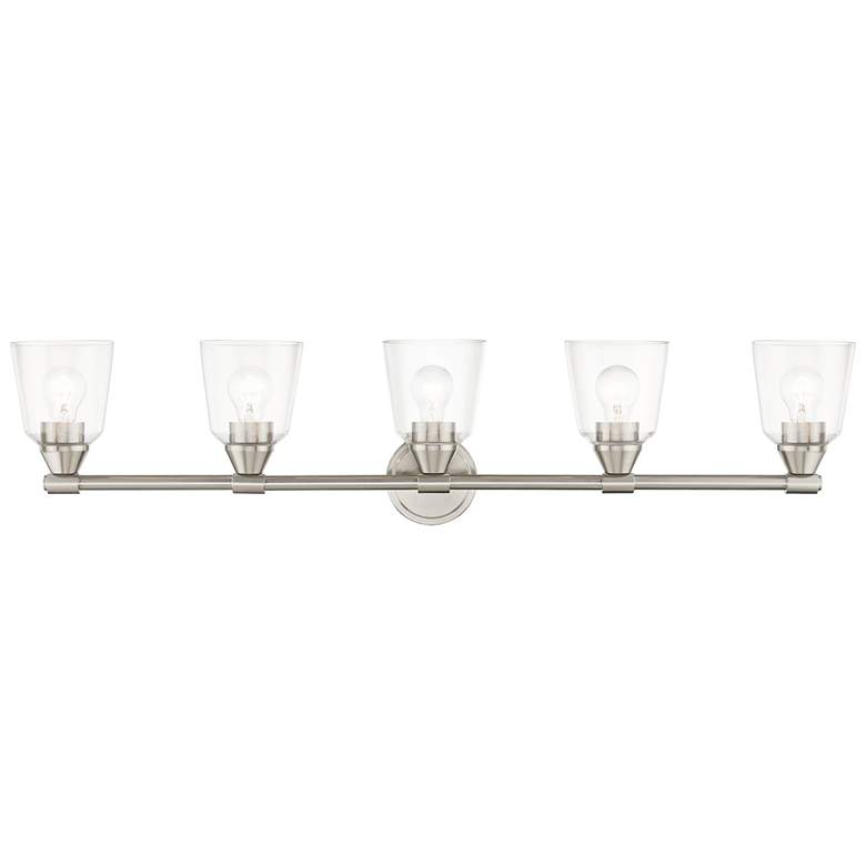 Image 1 5 Light Brushed Nickel Large Vanity Sconce