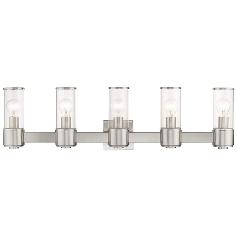 Image 1 5 Light Brushed Nickel Large Vanity Sconce