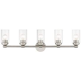 Image1 of 5 Light Brushed Nickel Large Vanity Sconce