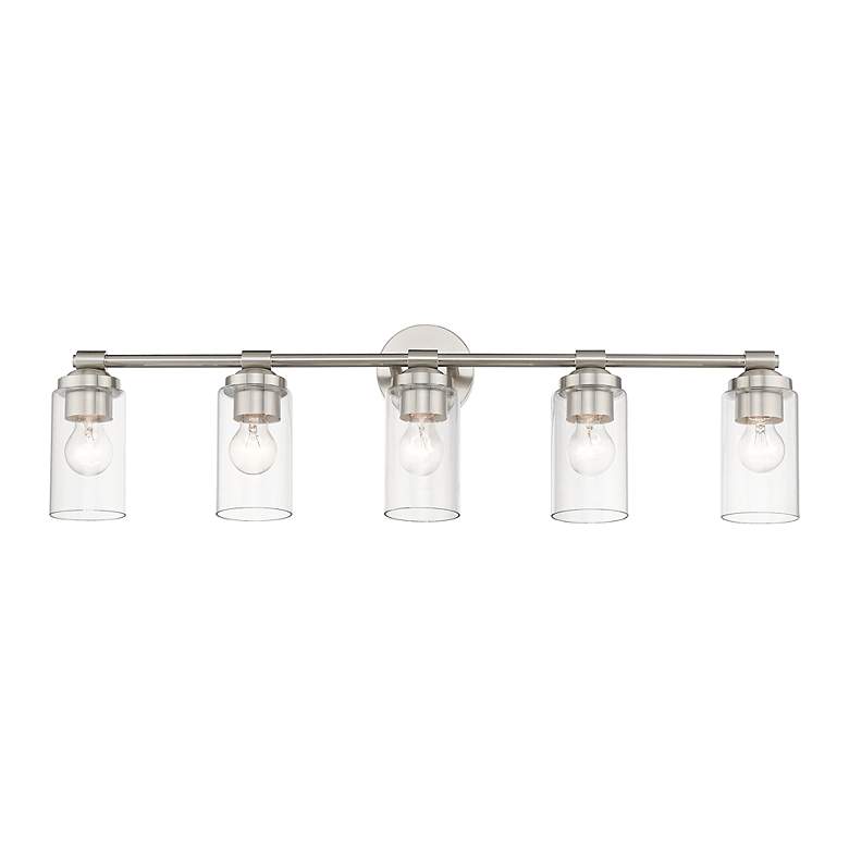 Image 4 5 Light Brushed Nickel Large Vanity Sconce more views