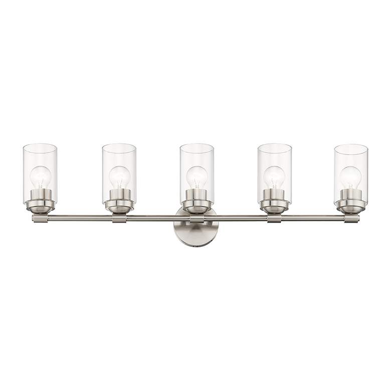 Image 6 5 Light Brushed Nickel Large Vanity Sconce more views