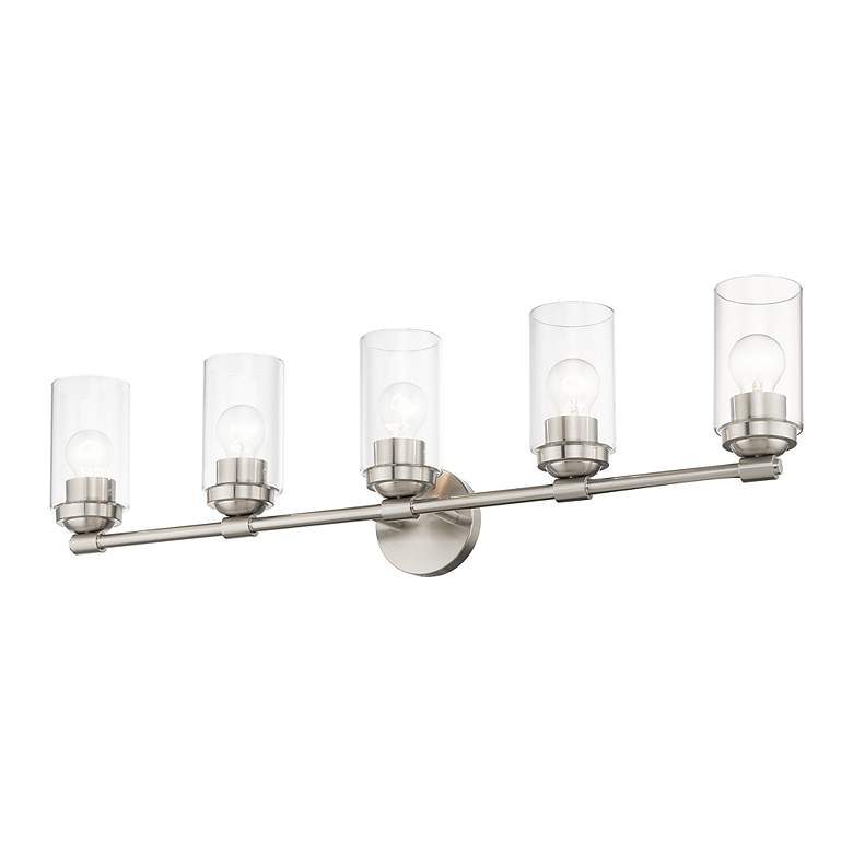 Image 7 5 Light Brushed Nickel Large Vanity Sconce more views