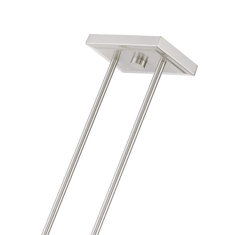 Image 7 5 Light Brushed Nickel Linear Chandelier more views