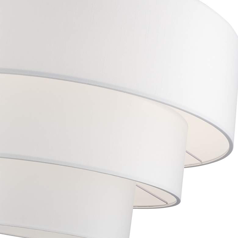 Image 6 5 Light Brushed Nickel Medium Pendant Chandelier more views