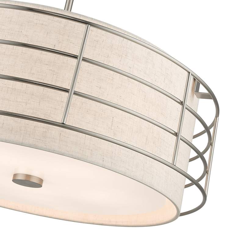 Image 6 5 Light Brushed Nickel Pendant Chandelier more views