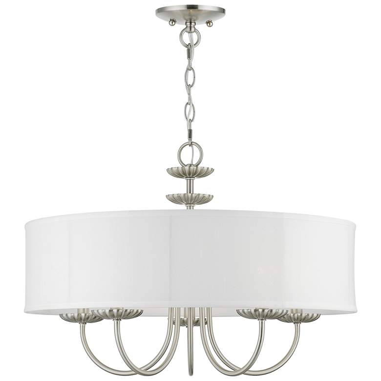 Image 1 5 Light Brushed Nickel Pendant