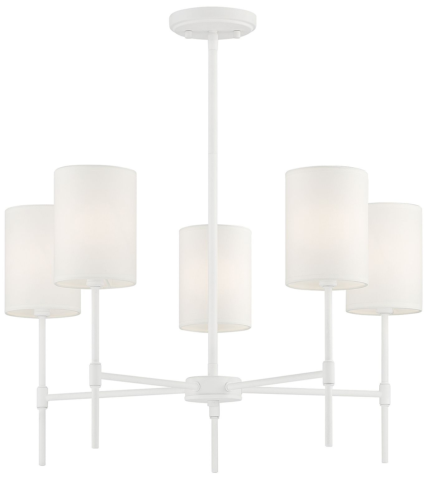 Image 3 5-Light Chandelier in Bisque White more views