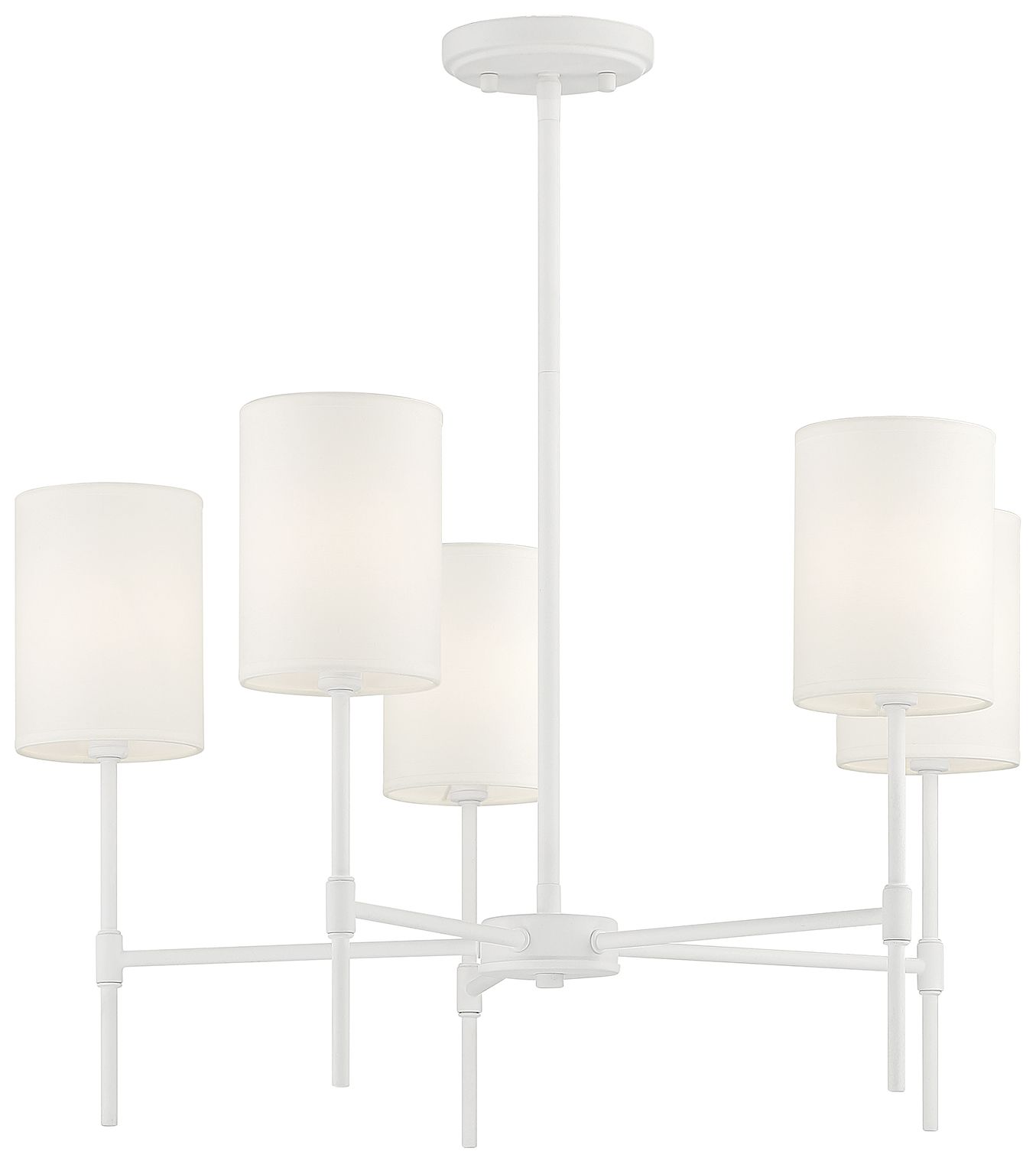 Image 5 5-Light Chandelier in Bisque White more views