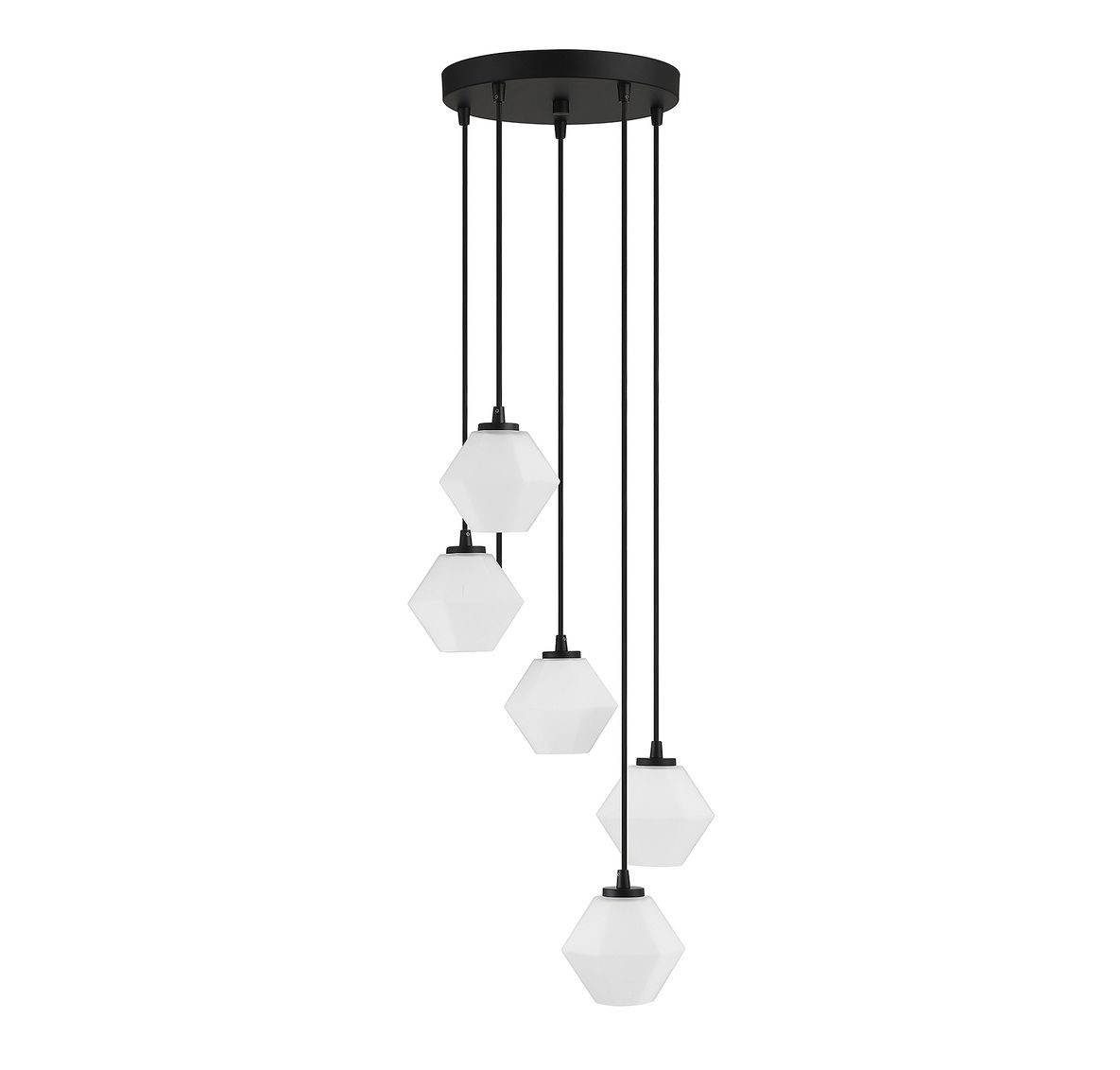Image 2 5-Light Chandelier in Matte Black more views