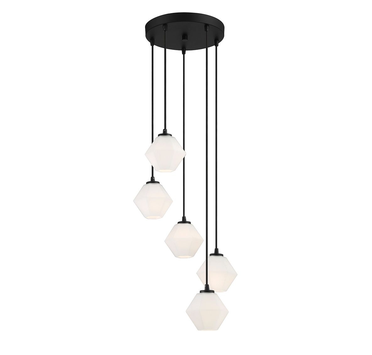 Image 3 5-Light Chandelier in Matte Black more views