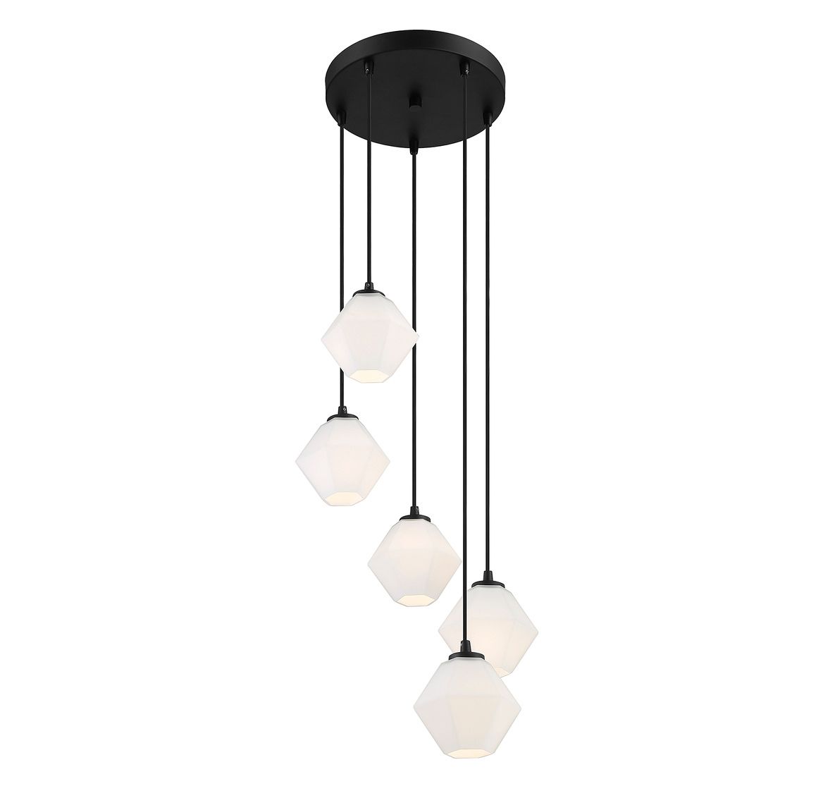 Image 4 5-Light Chandelier in Matte Black more views