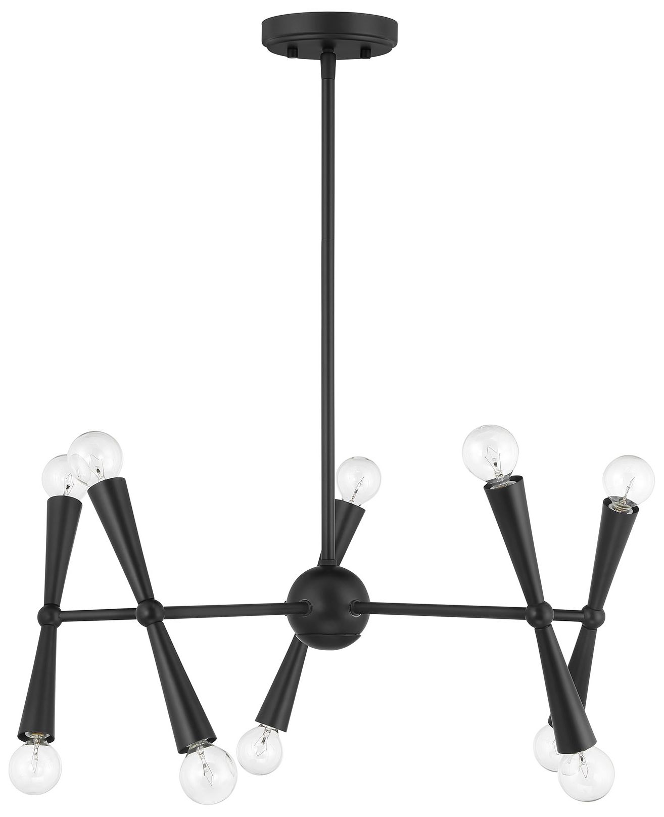 Image 2 5-Light Chandelier in Matte Black more views