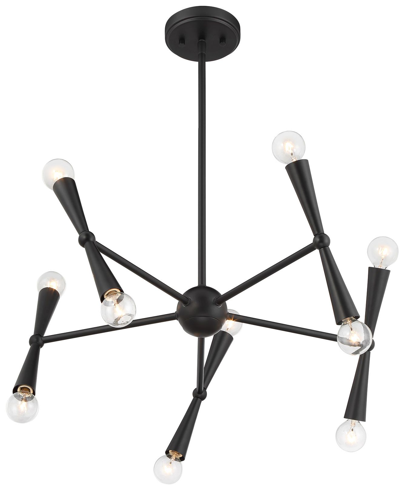Image 3 5-Light Chandelier in Matte Black more views