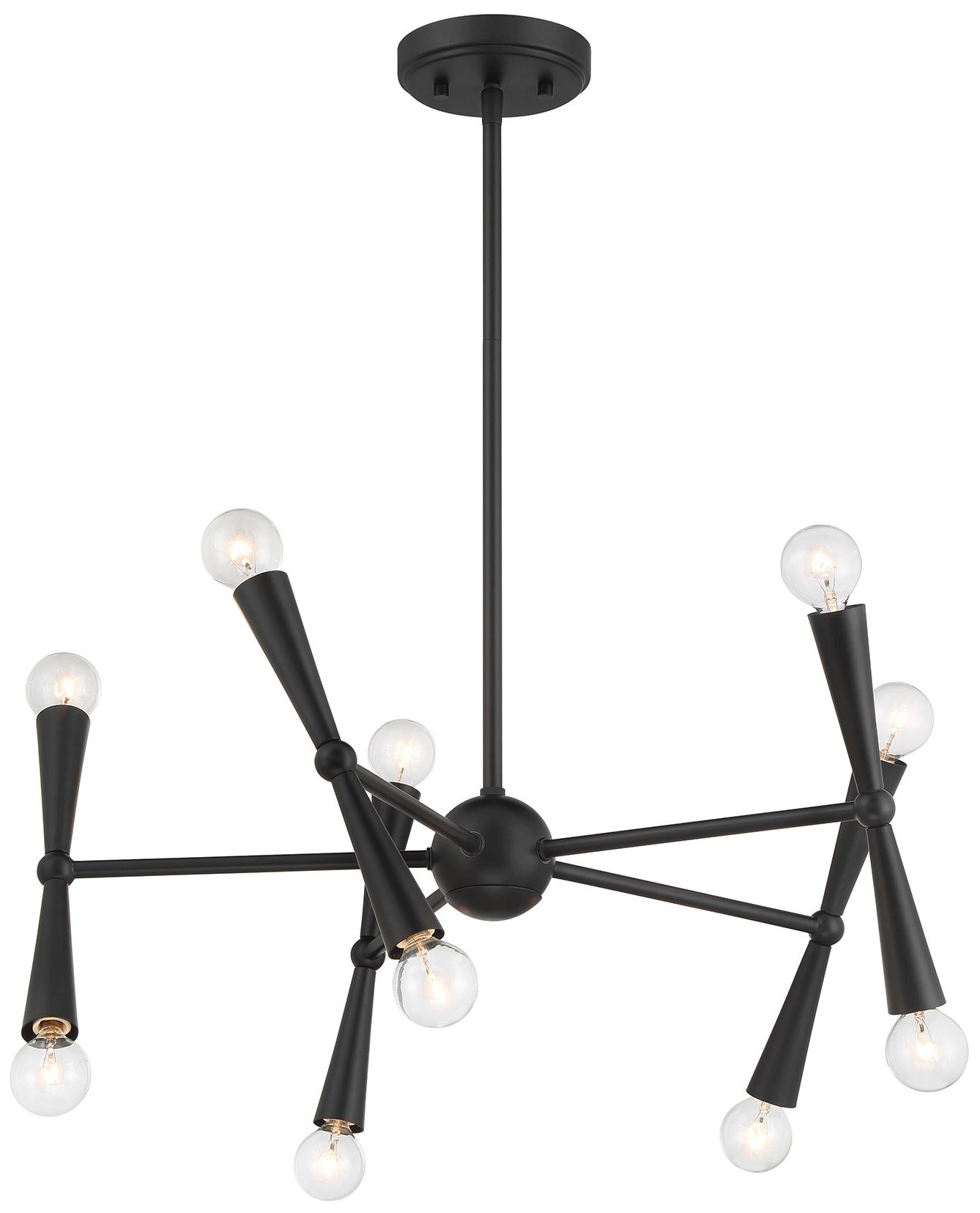 Image 4 5-Light Chandelier in Matte Black more views