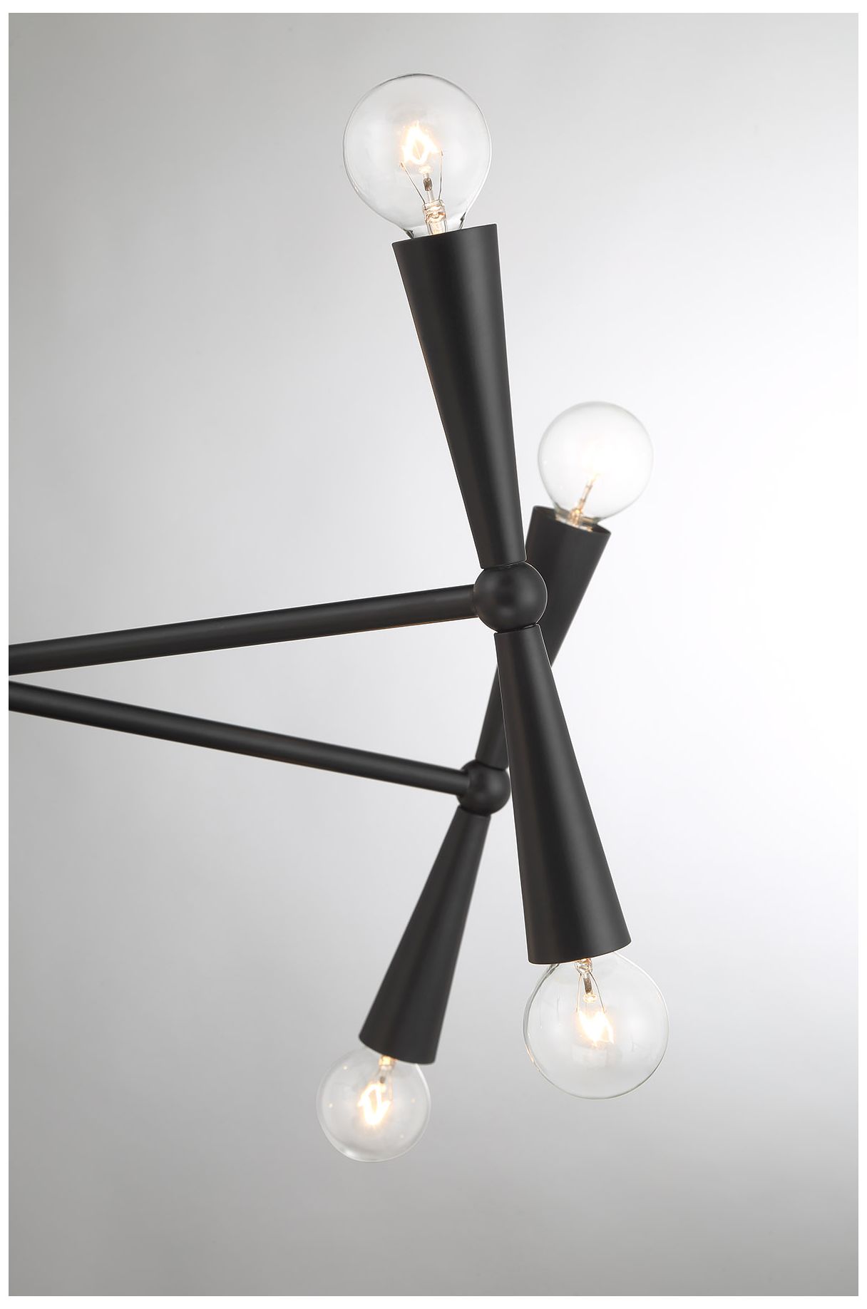Image 5 5-Light Chandelier in Matte Black more views