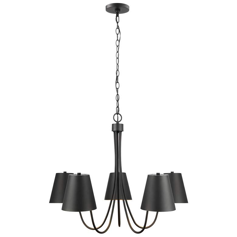 Image 1 5-Light Chandelier in Matte Black