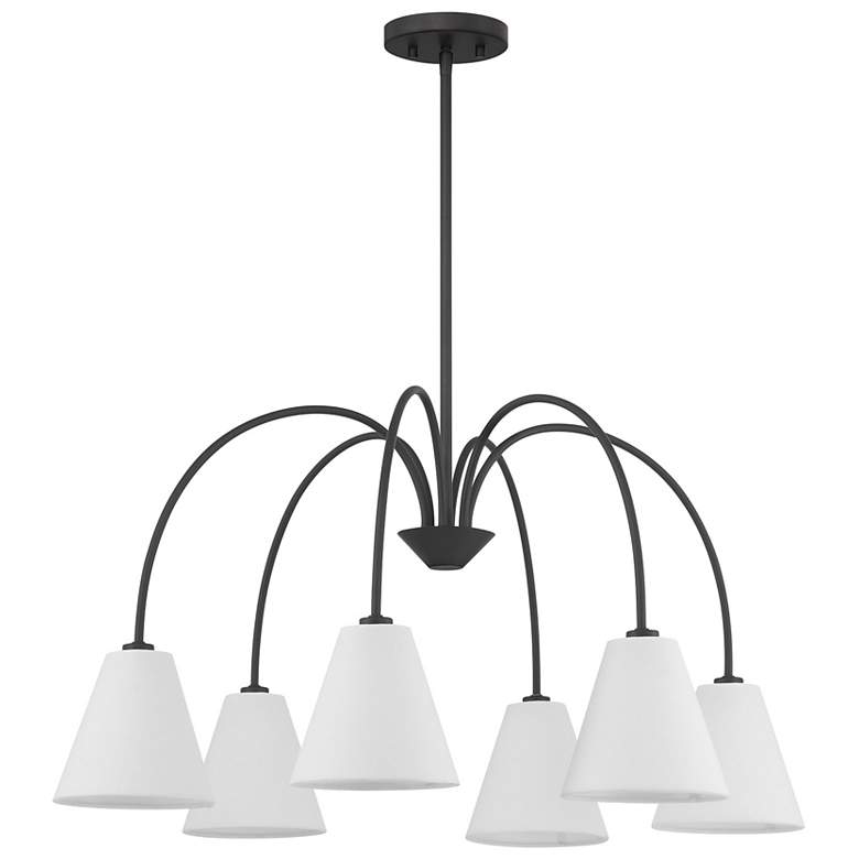 Image 2 5-Light Chandelier in Matte Black more views