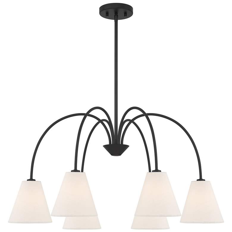 Image 3 5-Light Chandelier in Matte Black more views