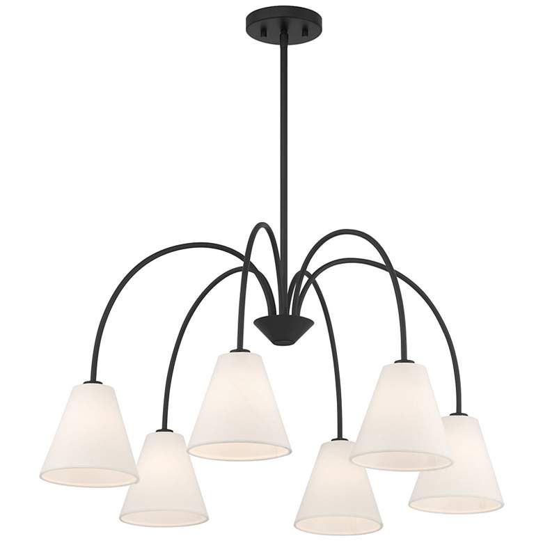 Image 4 5-Light Chandelier in Matte Black more views