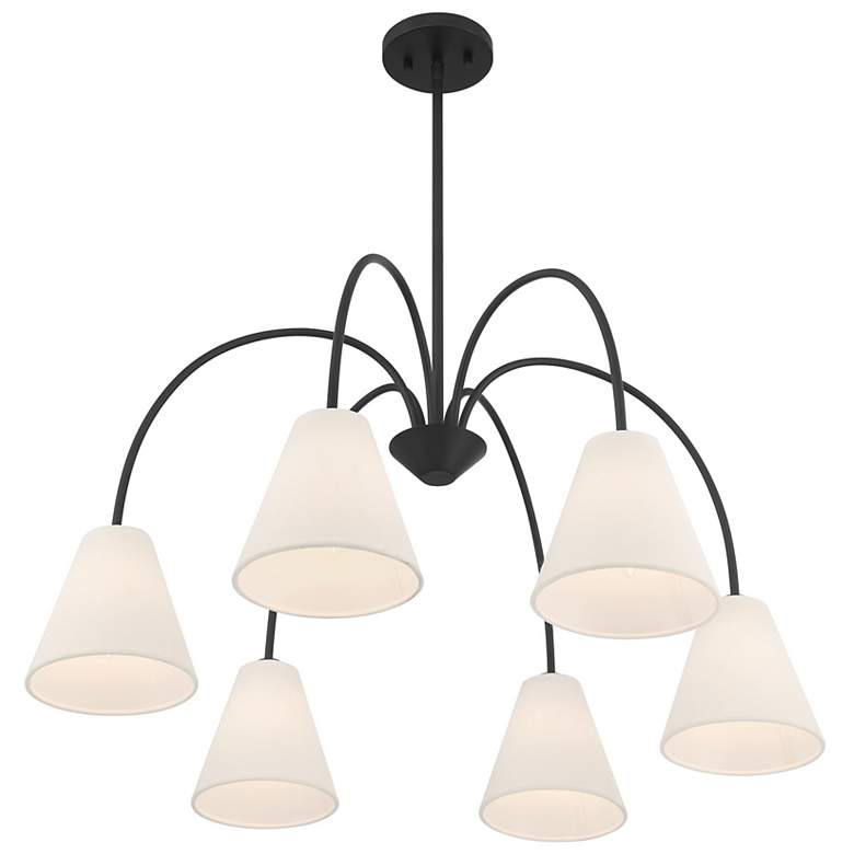 Image 5 5-Light Chandelier in Matte Black more views