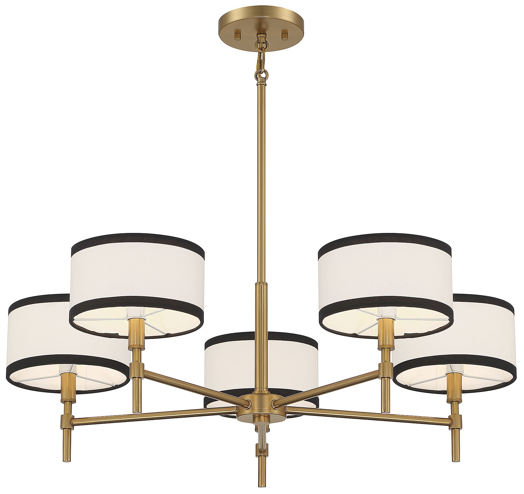 Image 6 5-Light Chandelier in Natural Brass more views