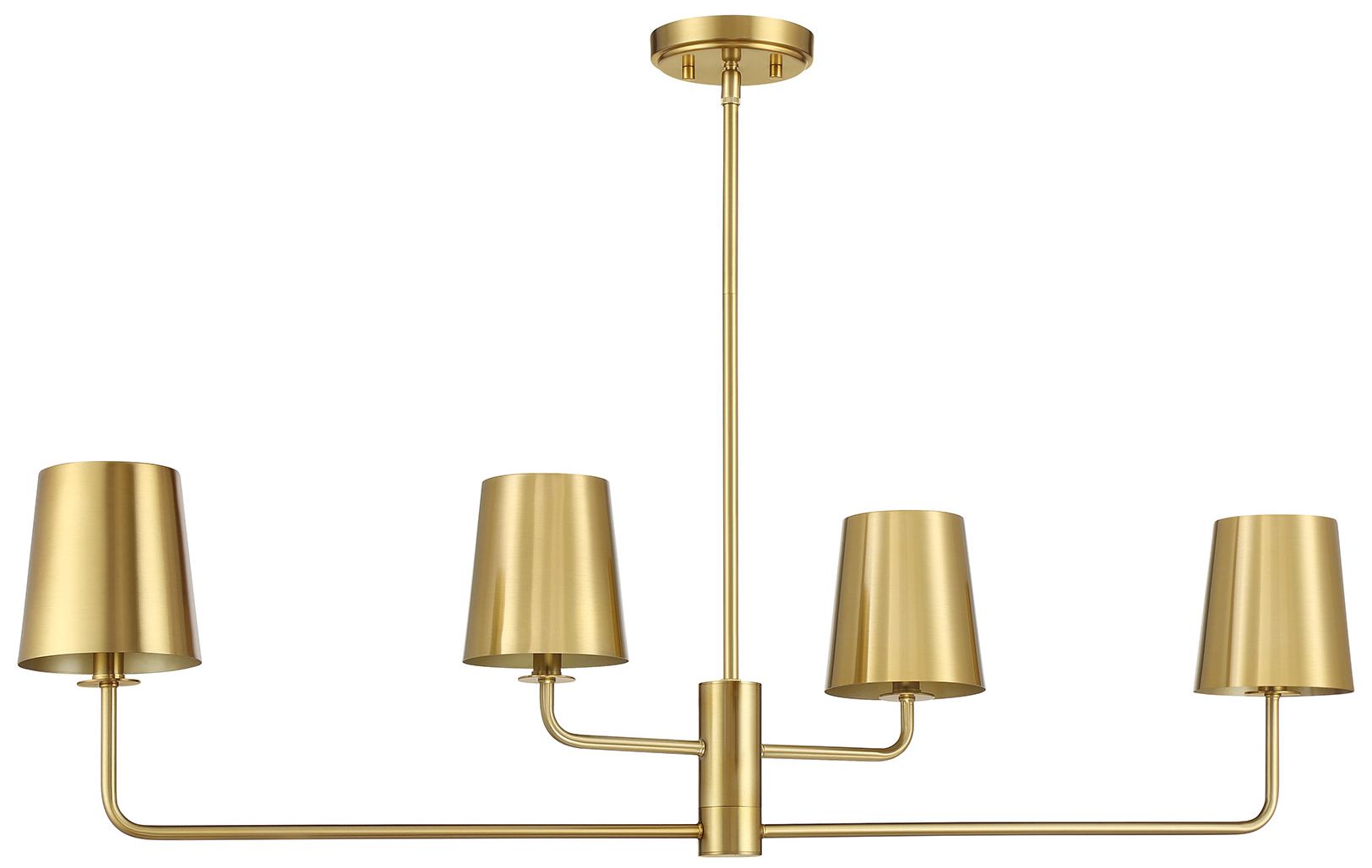 Image 3 5-Light Chandelier in Natural Brass more views