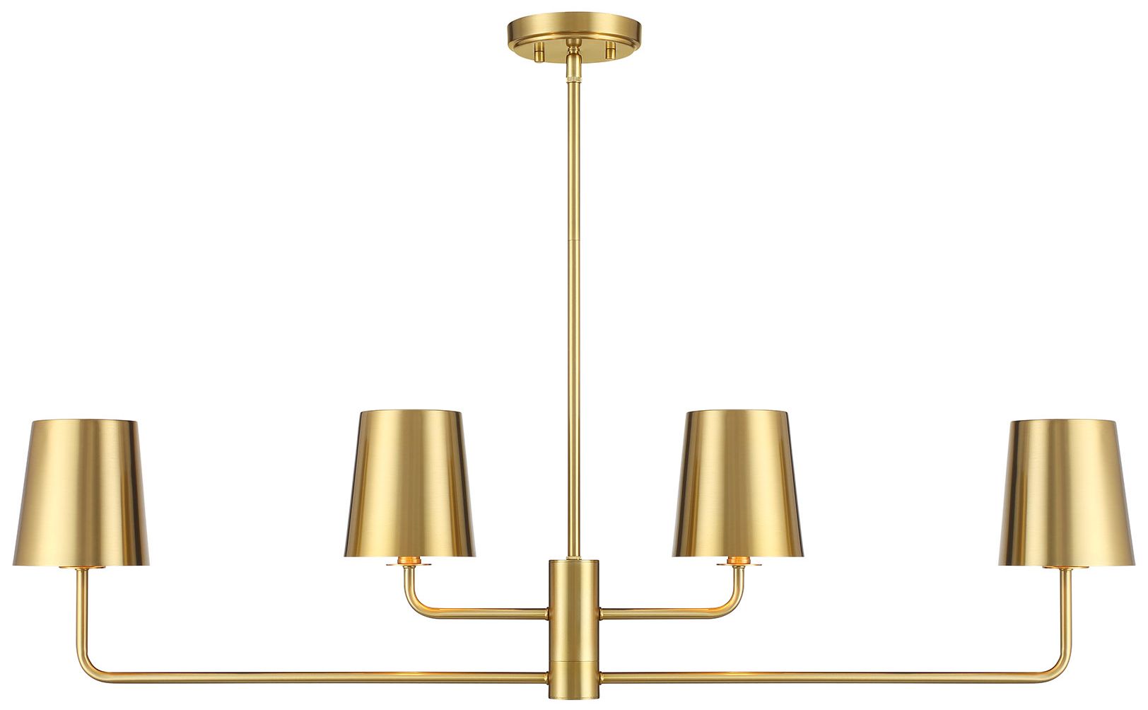 Image 4 5-Light Chandelier in Natural Brass more views