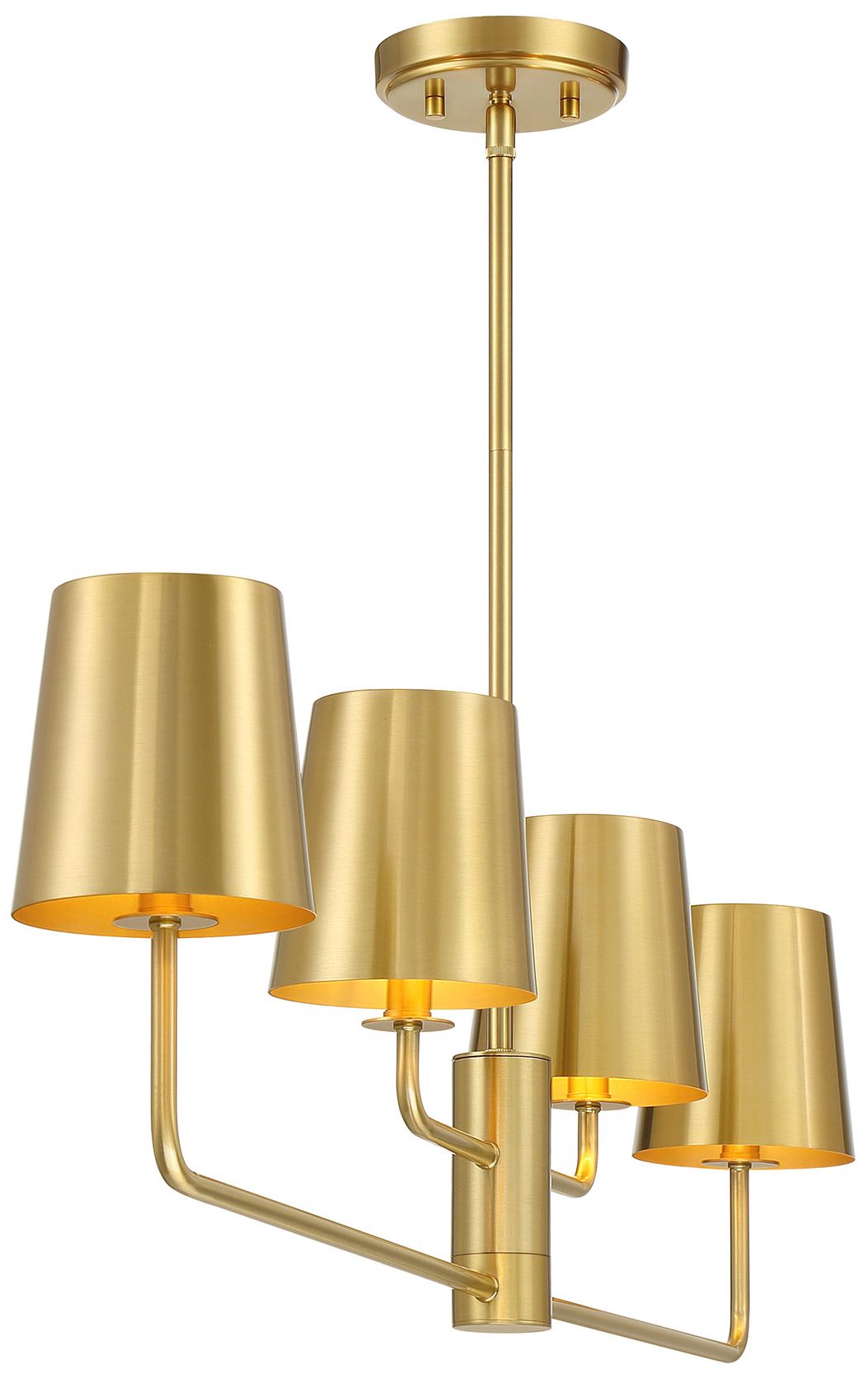 Image 6 5-Light Chandelier in Natural Brass more views