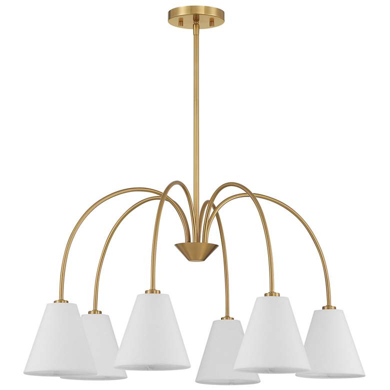 Image 2 5-Light Chandelier in Natural Brass more views