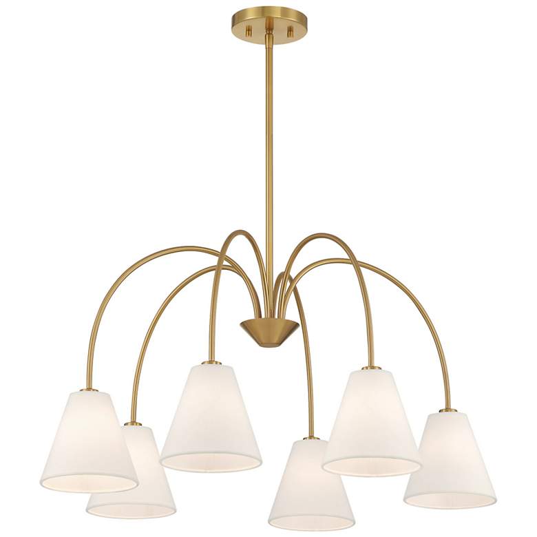 Image 4 5-Light Chandelier in Natural Brass more views