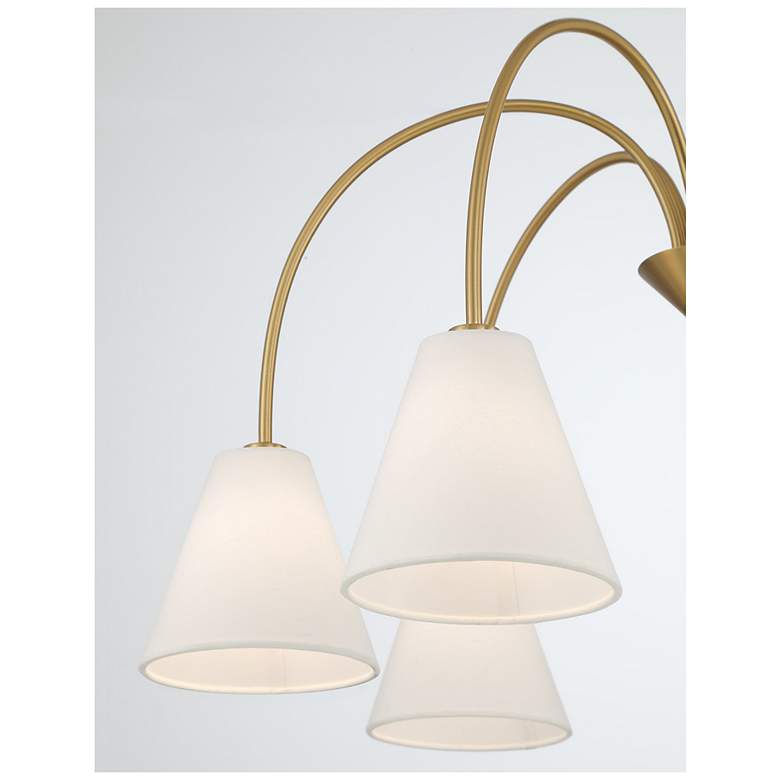 Image 6 5-Light Chandelier in Natural Brass more views