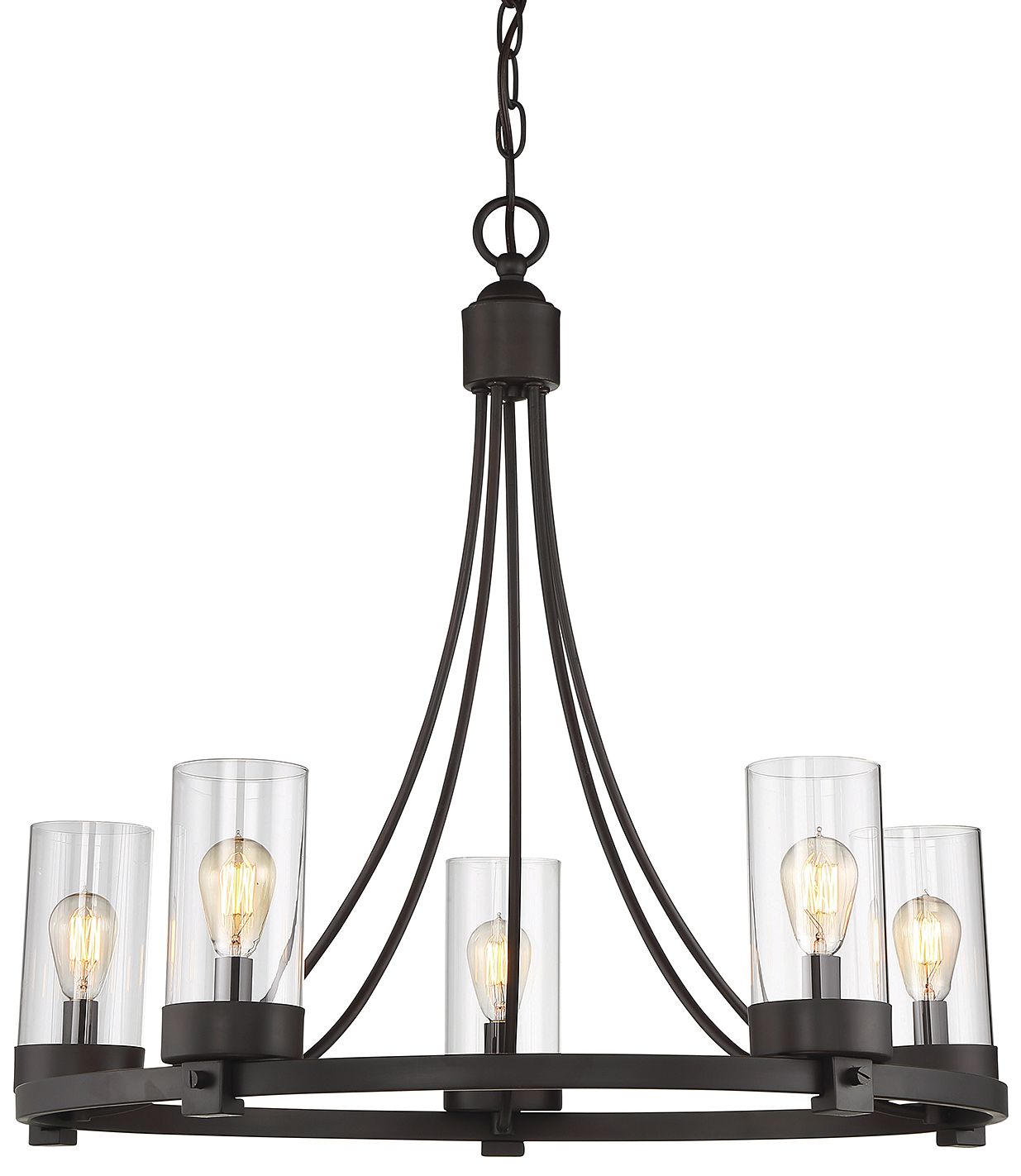 5-Light Chandelier in Oil Rubbed Bronze