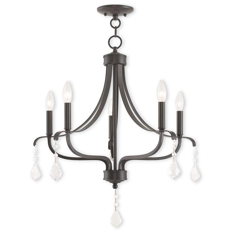 Image 1 5 Light English Bronze Chandelier