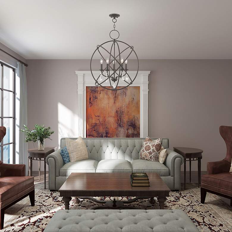 Image 3 5 Light English Bronze Chandelier more views
